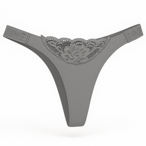 Calcinha Fio Dental Love Corte A Laser E Detalhe De Renda