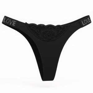 Calcinha Fio Dental Love Corte A Laser E Detalhe De Renda