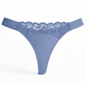 Calcinha Fio Dental Love Corte A Laser Com Detalhe Renda Frontal