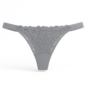 Calcinha Fio Dental Love Corte A Laser Com Renda Frontal