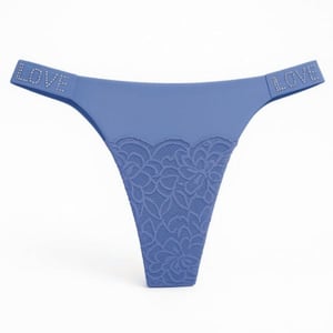 Calcinha Fio Dental Love Corte A Laser Com Detalhe Em Renda