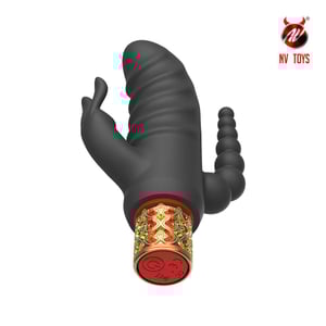 Vibrador Asta Com Dupla Estimulação 10 Modos De Vibração Nv Toys