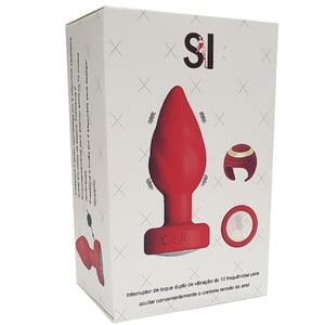 Plug Anal Com Touch E Controle Remoto Em Formato De Anel Vibe Toys