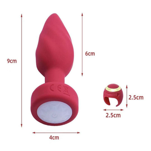 Plug Anal Com Touch E Controle Remoto Em Formato De Anel Vibe Toys