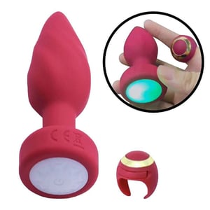 Plug Anal Com Touch E Controle Remoto Em Formato De Anel Vibe Toys