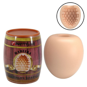 Masturbador Egg Lata Madeira Formato De Barril Pretty Love