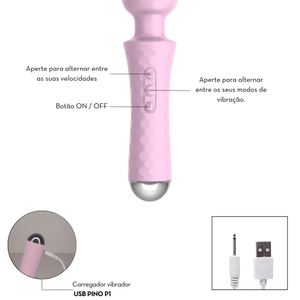 Varinha Mágica 20 Modos De Vibração E 8 Velocidades Vibe Toys