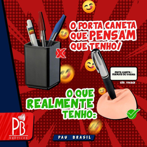 Porta Caneta Formato De Vagina Pau Brasil