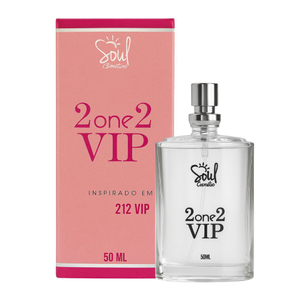 2 One 2 Vip Colônia Feminina 50ml Soul Cosméticos
