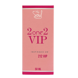 2 One 2 Vip Colônia Feminina 50ml Soul Cosméticos