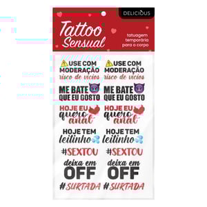 Tattoo Sensual Frases Ousadas Use Com Moderação Delicious