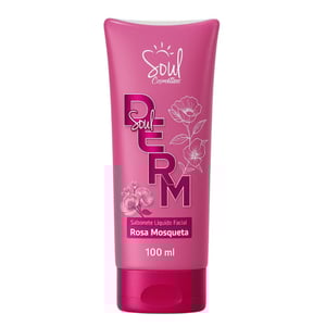 Sabonete Liquido Facial Rosa Mosqueta 100ml Soul Cosméstico