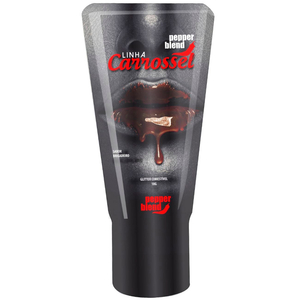Carrossel Gel Lubrificante Com Glitter Beijável 18g Pepper Blend