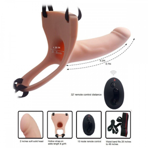 Cinta Com Capa Peniana 5 Modos De Vibração Com Controle