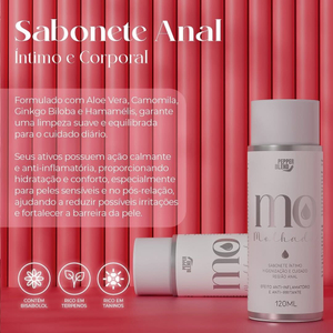Sabonete Anal íntimo E Corporal Linha Molhada 120ml Pepper Blend