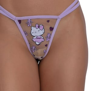 Calcinha Em Tule Hello Kitty Bailarina Pimenta Sexy