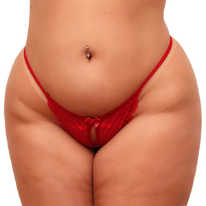 Calcinha Secretária Plus Size Em Renda Tallyta Moda Apimentada