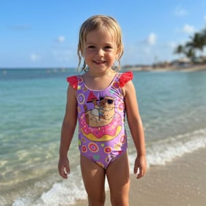 Maiô Infantil Estampado Capivara Hangar Lingerie