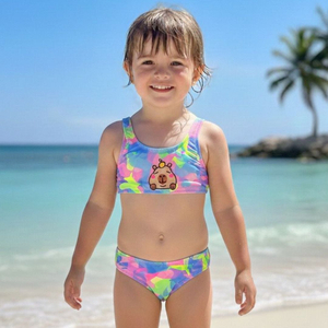 Tríquini Infantil Estampado Capivara Hangar Lingerie