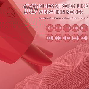 Estimulador Diamond Com Língua Estimuladora 5 Modos De Rotacão Vibe Toys