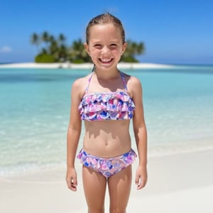 Biquíni Top Infantil Sereia Colorida Hangar Lingerie