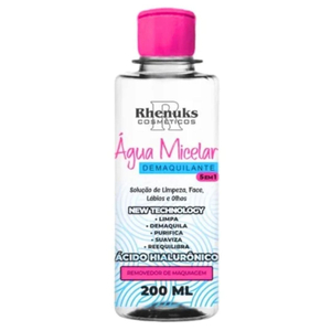 água Micelar  5 Em 1 Com ácido Hialurônico 200ml Rhenuks Cosméticos