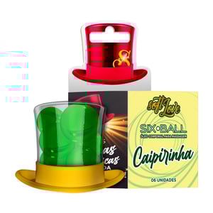 Six Ball 6 Cápsulas Com óleo Corporal Beijável Soft Love