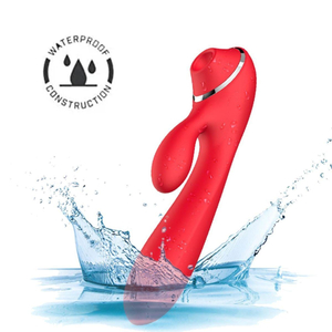 Vibrador Sharp Com Sugador E Estimulador De Clitóris 8 Vibrações