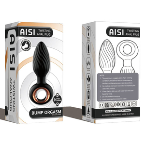 Plug Anal Em Silicone 9 Modos De Vibração E Rotação Com Controle Remoto Sem Fio