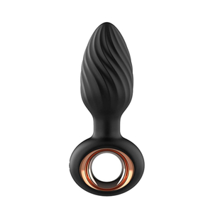 Plug Anal Em Silicone 9 Modos De Vibração E Rotação Com Controle Remoto Sem Fio