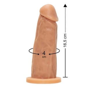 Prótese Realística Maciça Kong 16,5 X 4cm êxtase