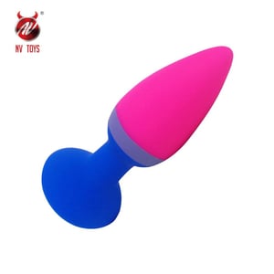 Kit Plug Anal De Silicone Com Ventosa Nv Toys