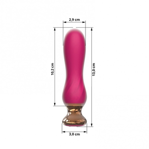 Plug Anal Return Em Silicone Com Controle Sem Fio 10 Vibrações Imoon