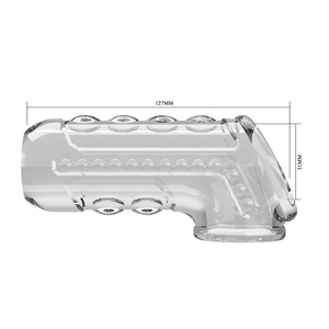 Meia Capa Peniana 12,7x 3,1 Com Anel Para Escroto Pretty Love