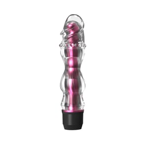 Vibrador Translúcido Com Relevos Massageadores Vibe Toys