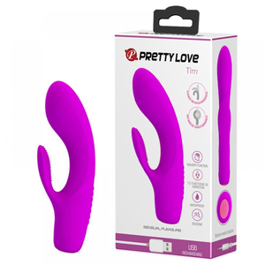 Vibrador Ponto G Tim Com Cerdas Estimuladoras 12 Vibrações Pretty Love
