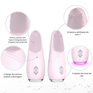 Massageador Ella Com Cerdas Estimuladoras 9 Vibrações S-hande