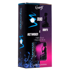 Duo Retarden E Ninfa Gel Para Massagem 25ml Garji