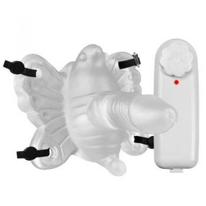 Vibrador Butterfly Estimulador Feminino Com Mini Pênis Pau Brasil