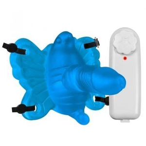 Vibrador Butterfly Estimulador Feminino Com Mini Pênis Pau Brasil