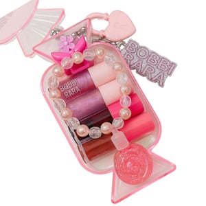 Kit Lip Gloss 2 Com Pulseira E Presilha Bobbi Rara