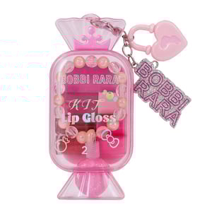 Kit Lip Gloss 2 Com Pulseira E Presilha Bobbi Rara