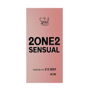 2 One 2 Sensual Feminina Colônia 50ml Soul Cosméticos