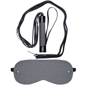 Chicote 8 Tiras 80cm Cinza Dominatrix