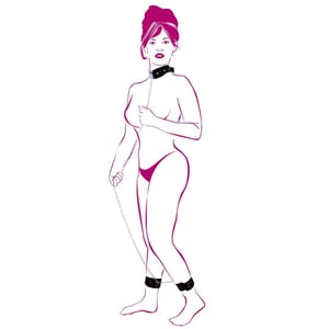 Coleira E Tornozeleira Com Corrente La Pimienta