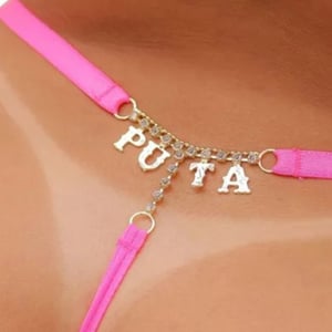 Calcinha Tailandesa Com Strass Puta Tallyta Moda Apimentada