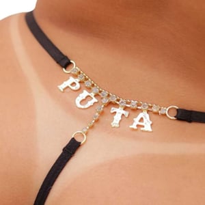 Calcinha Tailandesa Com Strass Puta Tallyta Moda Apimentada