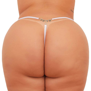 Calcinha Plus Size Em Renda Puta Strass Bumbum Tallyta