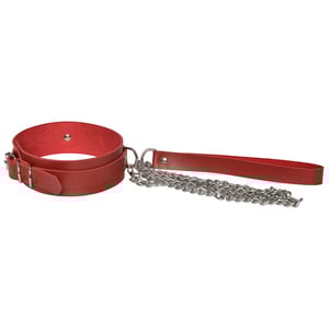 Coleira Creta Com Guia Dominatrix