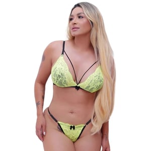 Conjunto Strappy Em Renda Nana Tallyta Moda Apimentada